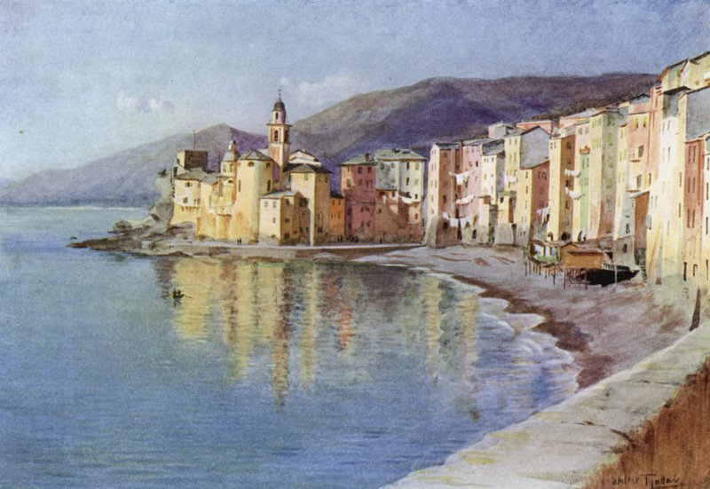 Camogli, Italy (colour litho) بواسطة والتر فريدريك روف تندل