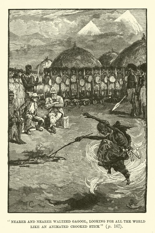 رسم توضيحي لمناجم الملك سليمان بواسطة H Rider Haggard بواسطة والتر باجيت