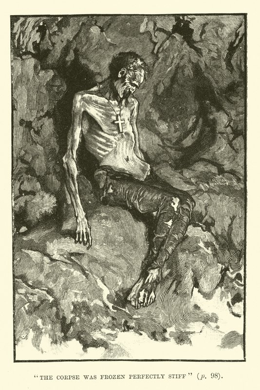 رسم توضيحي لمناجم الملك سليمان بواسطة H Rider Haggard بواسطة والتر باجيت