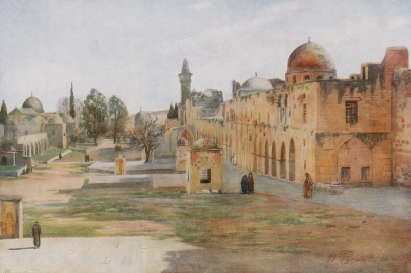 الحرم الشريف ، القدس بواسطة والتر سبنسر ستانهوب تيروهيت