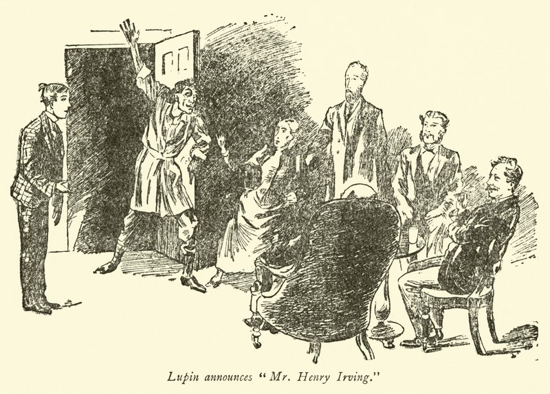 يعلن Lupin عن السيد Henry Irving بواسطة ويدون غروسميث
