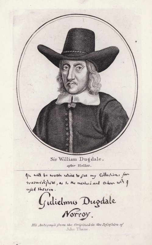 السير وليام دوجديل (نقش) بواسطة Wenceslaus (بعد) Hollar