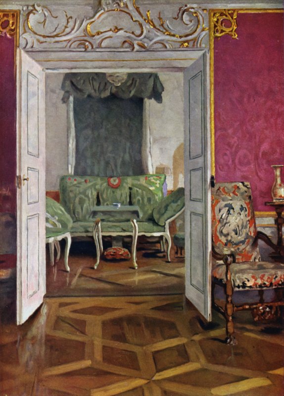 Boudoir in Castle Weikersheim ، Württemberg ، زخرفة فترة الروكوكو بواسطة فيلهلم بيكمان