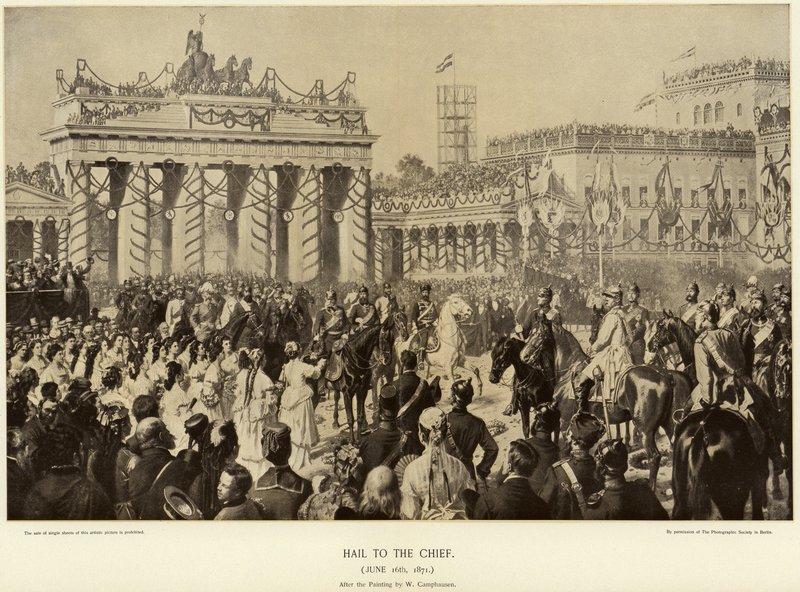 أوتو فون بسمارك في برلين عام 1871 بواسطة فيلهلم كامبهاوزن
