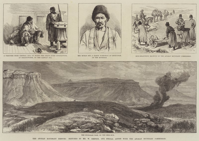 نزاع الحدود الأفغانية بواسطة وليام كريميا سيمبسون