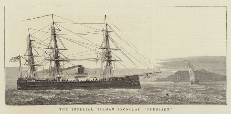 الإمبراطوري الألماني Ironclad Preussen بواسطة وليام إدوارد أتكينز