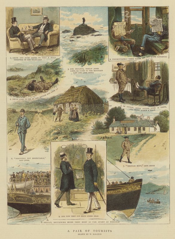 زوج من السياح (chromolitho) بواسطة وليام رالستون