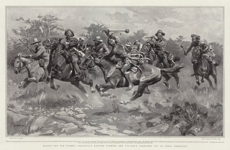 سداد العشرات القديمة ، قام مواطنو Sekukuni بتحويل Commando Ben Viljoen من أراضيهم بواسطة وليام ت. مود