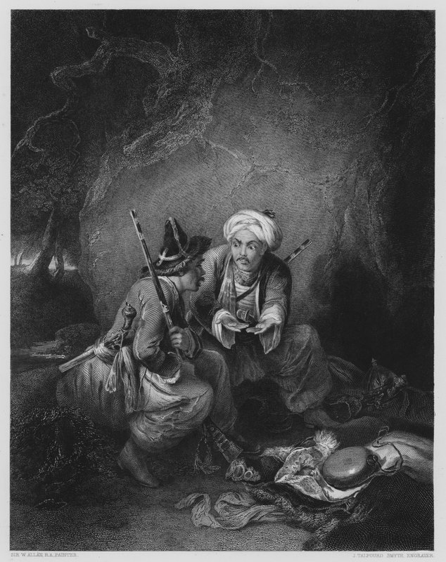 العربدة الغنيمة من الصورة في غاليري فيرنون (نقش). بواسطة وليام (بعد) ألان