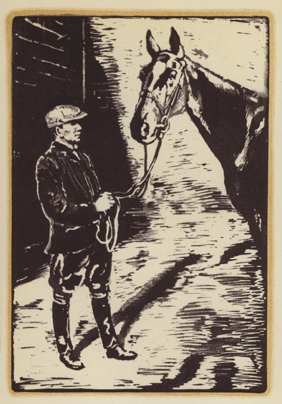 رسم توضيحي لمذكرات رجل صيد الثعالب من تأليف سيغفريد ساسون (نقش خشبي) بواسطة وليام (بعد) نيكولسون