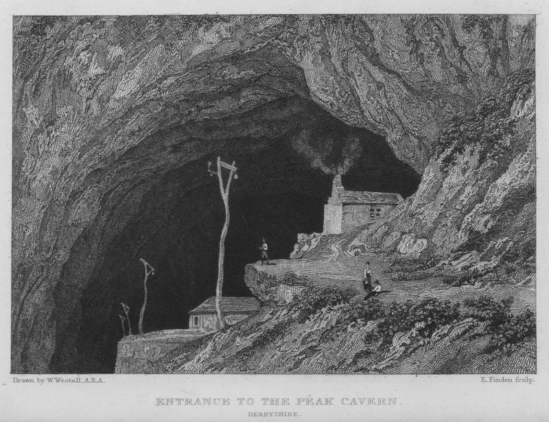 مدخل Peak Cavern ، ديربيشاير (نقش) بواسطة وليام (بعد) ويستال
