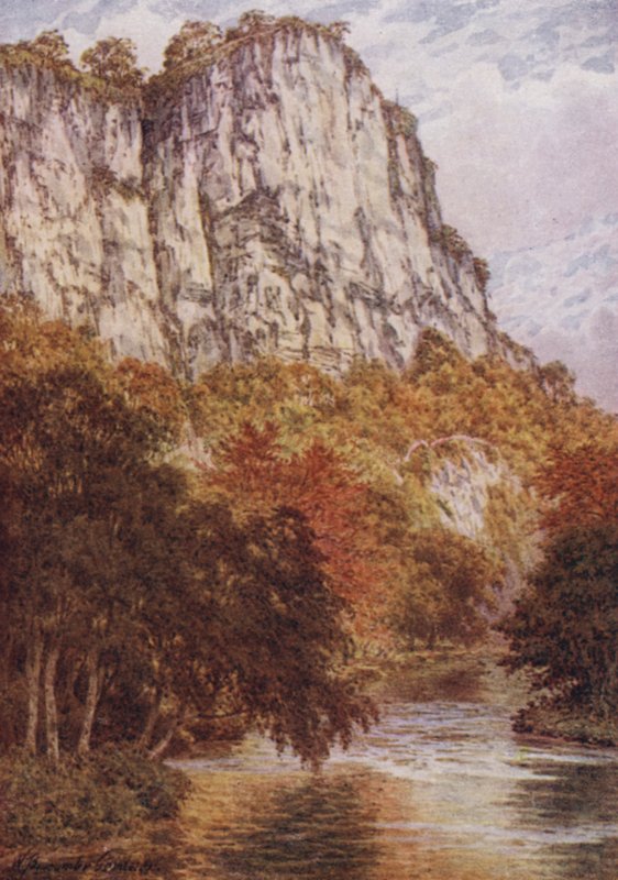 The High Tor, Matlock (colour litho) بواسطة وليام بيسكومب جاردنر