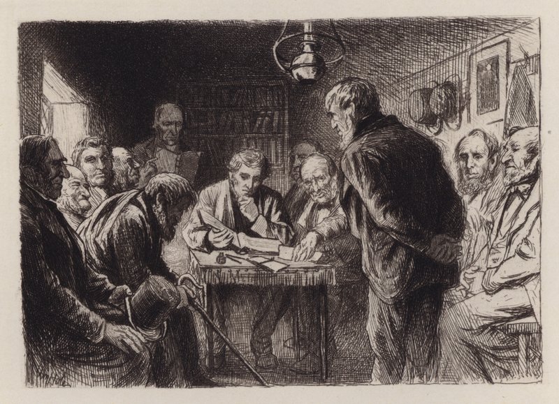 The Kirk-Session (engraving) بواسطة ويليام براسي (بعد) هول