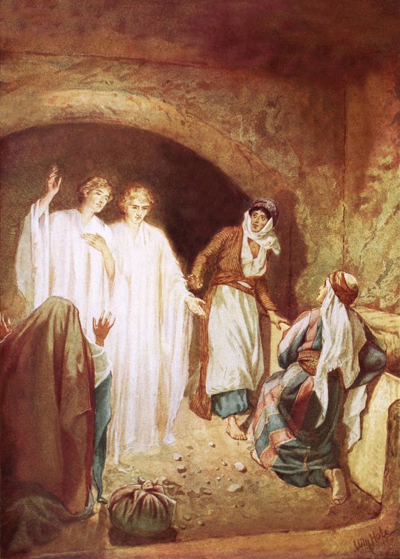 Angels declaring that Jesus is risen from the dead بواسطة ويليام براسي هول
