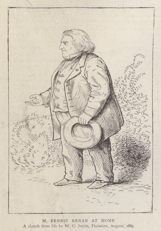 Ernest Renan, French philosopher and religious historian, at home بواسطة وليام سي سميث