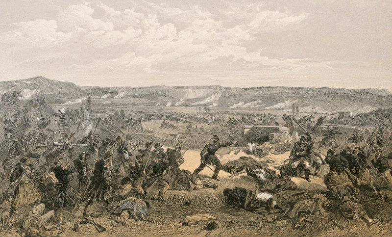معركة تشيرنايا ، 16 أغسطس 1855 بواسطة وليام كريميا سيمبسون