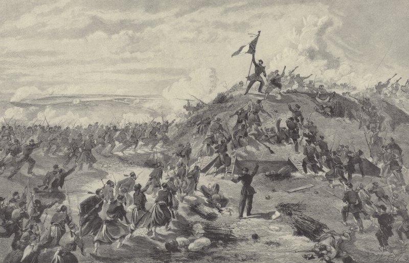 الاستيلاء على Malakoff Redoubt من قبل الفرنسيين ، حصار سيفاستوبول ، 8 سبتمبر 1855 بواسطة وليام كريميا سيمبسون