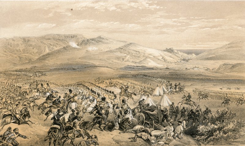 المسؤول عن لواء الفرسان الثقيل ، 25 أكتوبر 1854 بواسطة وليام كريميا سيمبسون