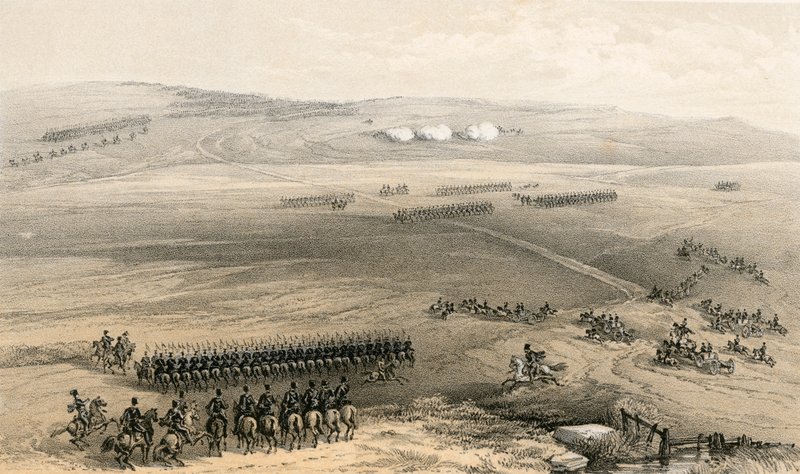 قضية سلاح الفرسان في مرتفعات Bulganak - البندقية الأولى ، 19 سبتمبر 1854 بواسطة وليام كريميا سيمبسون