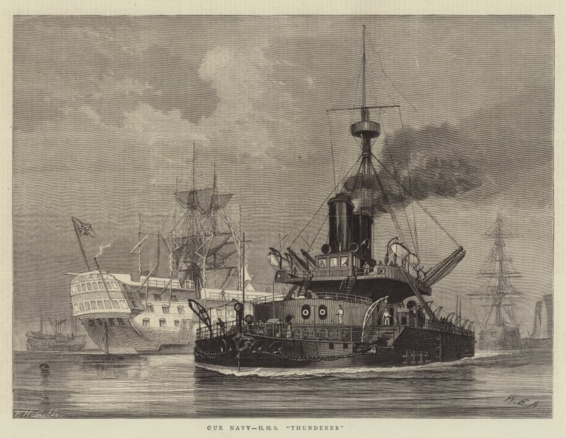 سلاحنا البحري ، HMS Thunderer بواسطة وليام إدوارد أتكينز