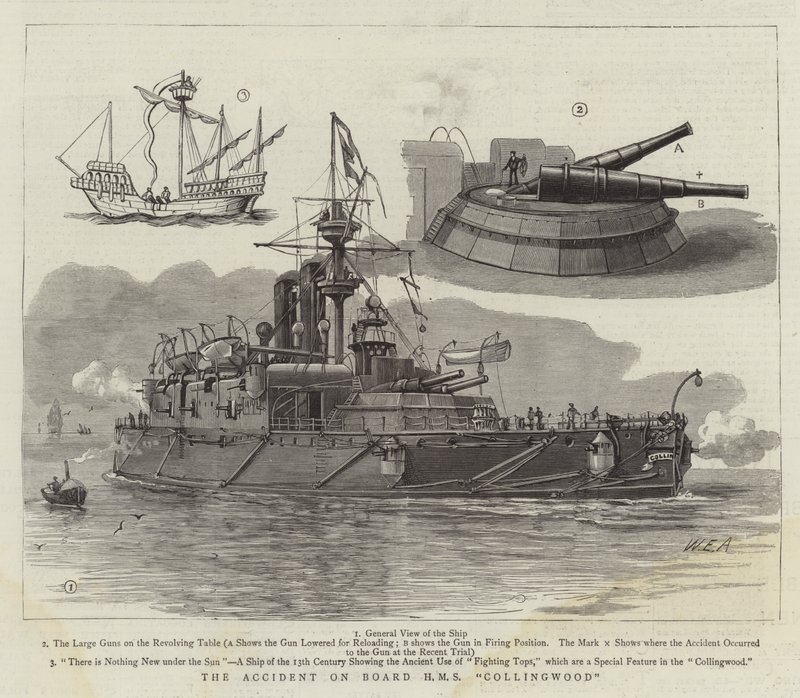 الحادث على متن HMS Collingwood بواسطة وليام إدوارد أتكينز