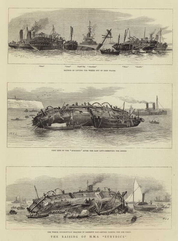 رفع HMS Eurydice بواسطة وليام إدوارد أتكينز