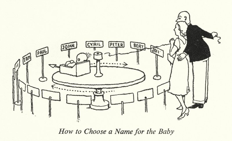 How to Choose a Name for the Baby (litho) بواسطة وليام هيث روبنسون