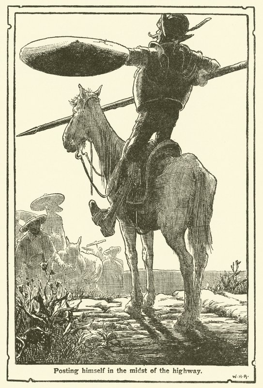 Illustration for Don Quixote (litho) بواسطة وليام هيث روبنسون