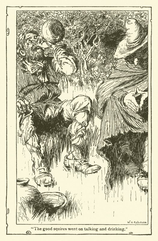 رسم توضيحي لـ Don Quixote (litho) بواسطة وليام هيث روبنسون