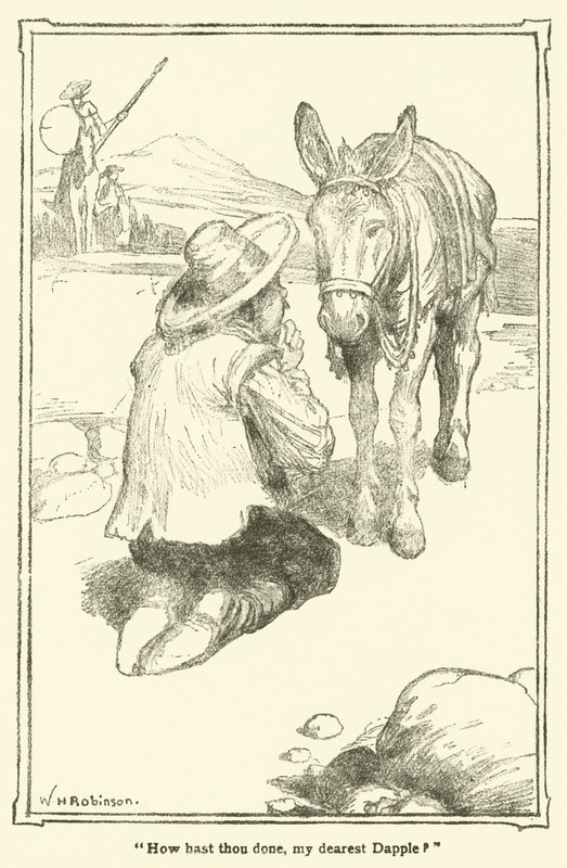 رسم توضيحي لـ Don Quixote (litho) بواسطة وليام هيث روبنسون
