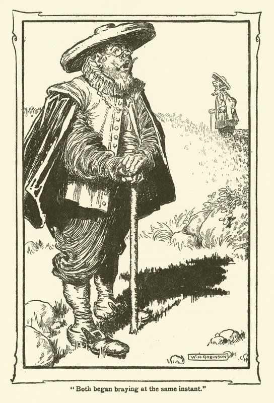 رسم توضيحي لـ Don Quixote (litho) بواسطة وليام هيث روبنسون