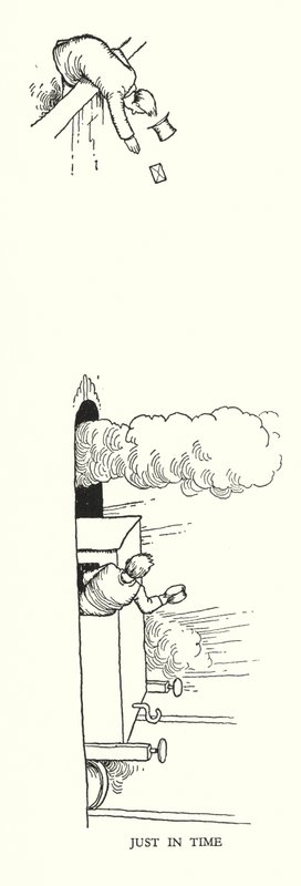 رسم توضيحي للسكك الحديدية Ribaldry بواسطة W Heath Robinson (litho) بواسطة وليام هيث روبنسون