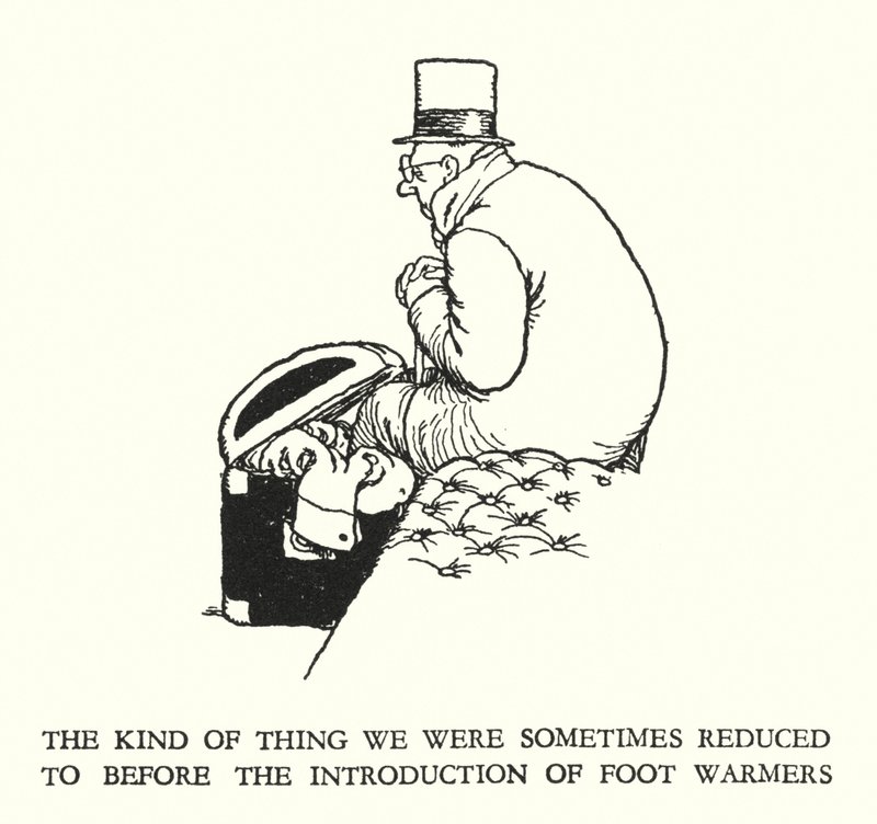 رسم توضيحي للسكك الحديدية Ribaldry بواسطة W Heath Robinson (litho) بواسطة وليام هيث روبنسون
