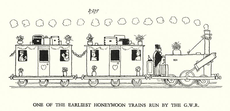 رسم توضيحي للسكك الحديدية Ribaldry بواسطة W Heath Robinson (litho) بواسطة وليام هيث روبنسون