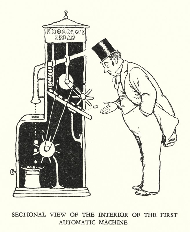 رسم توضيحي للسكك الحديدية Ribaldry بواسطة W Heath Robinson (litho) بواسطة وليام هيث روبنسون