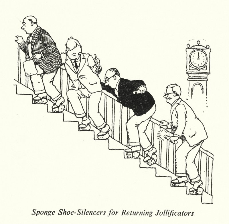 Sponge Shoe-Silencers for Returning Jollificators (litho) بواسطة وليام هيث روبنسون