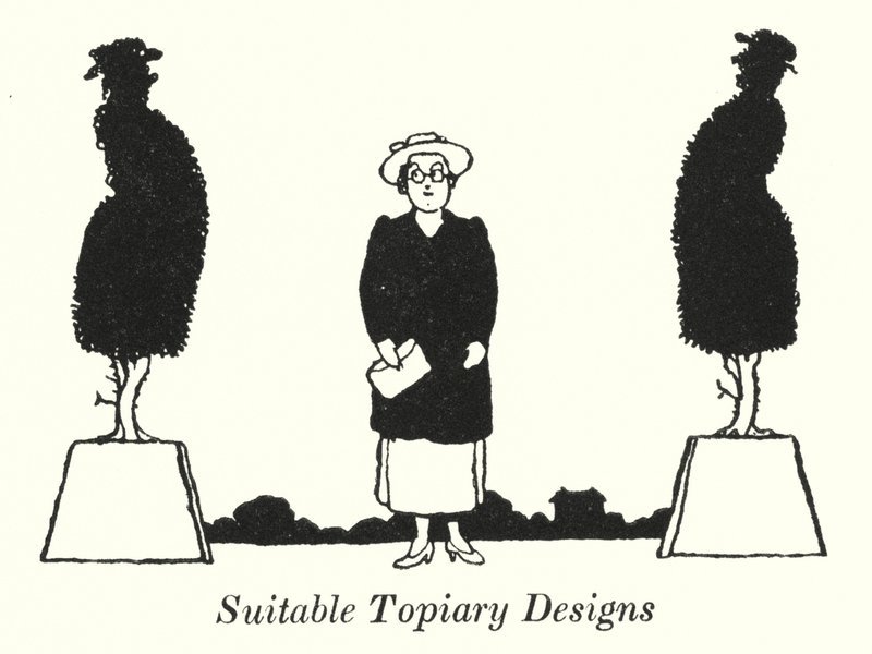 Suitable Topiary Designs (litho) بواسطة وليام هيث روبنسون