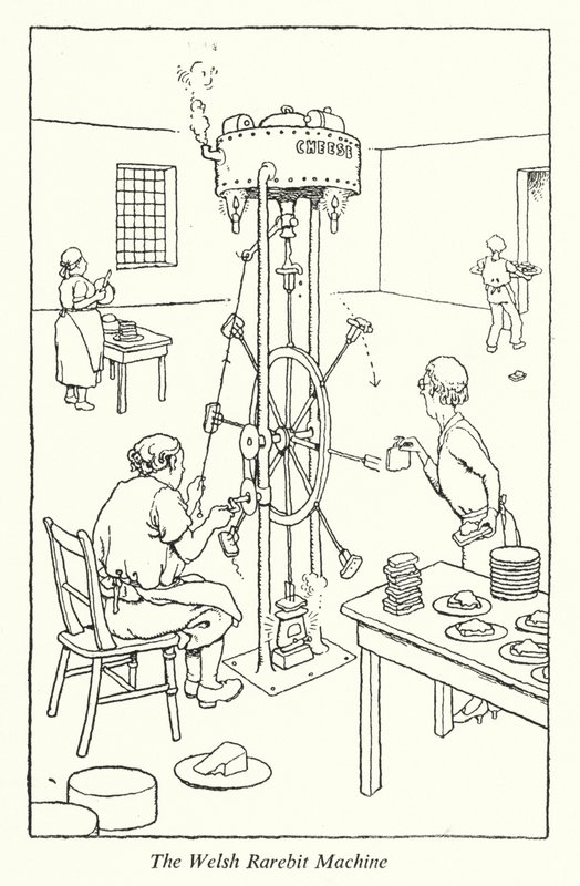 The Welsh Rarebit Machine (litho) بواسطة وليام هيث روبنسون