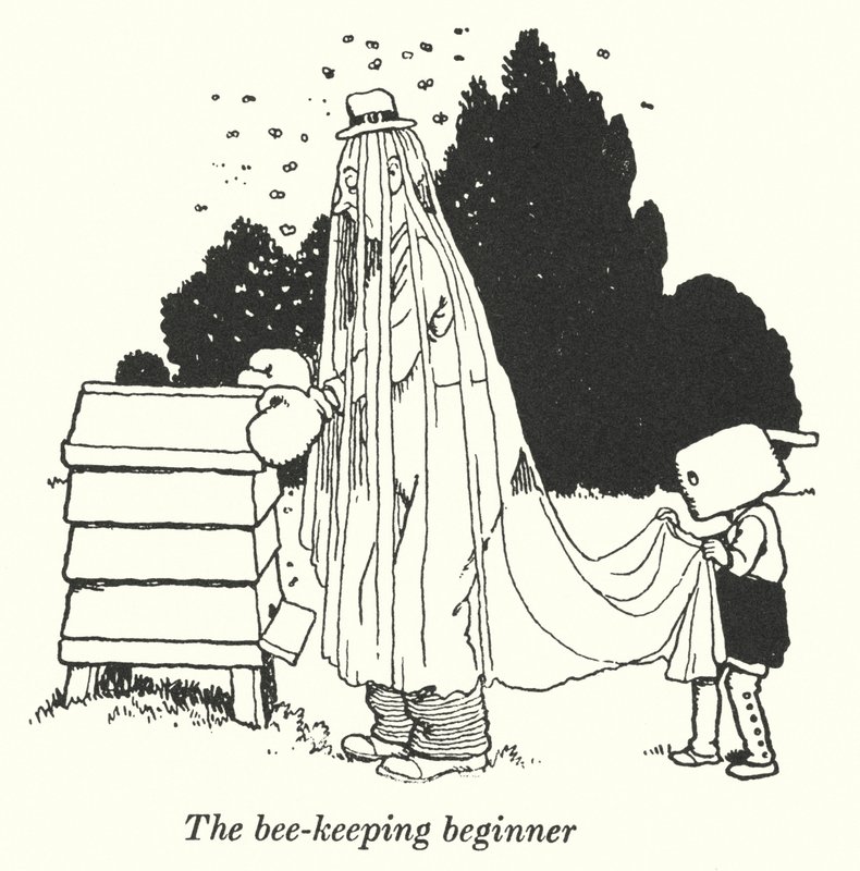 The bee-keeping beginner (litho) بواسطة وليام هيث روبنسون