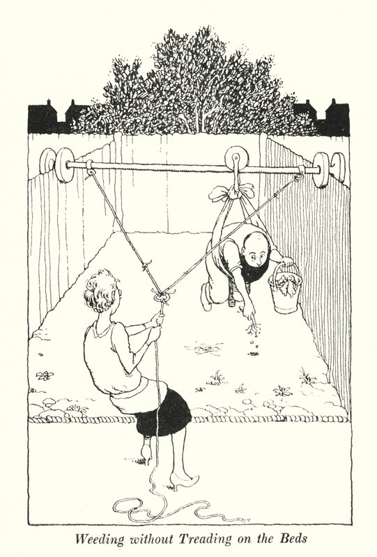 Weeding without Treading on the Beds (litho) بواسطة وليام هيث روبنسون