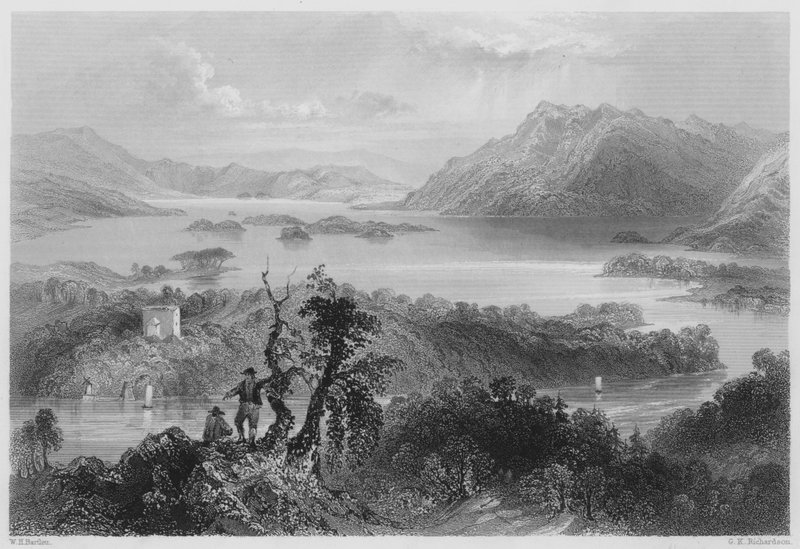 Hazlewood and Lough Gill ، سليجو (نقش) بواسطة وليام هنري (بعد) بارتليت