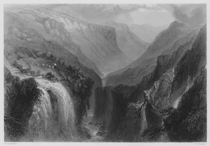 رئيس Glenmalure ، مقاطعة ويكلو (نقش) بواسطة وليام هنري (بعد) بارتليت