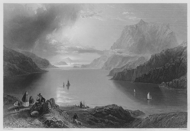 جبل النسر ، Killeries ، Connemara (نقش) بواسطة وليام هنري (بعد) بارتليت