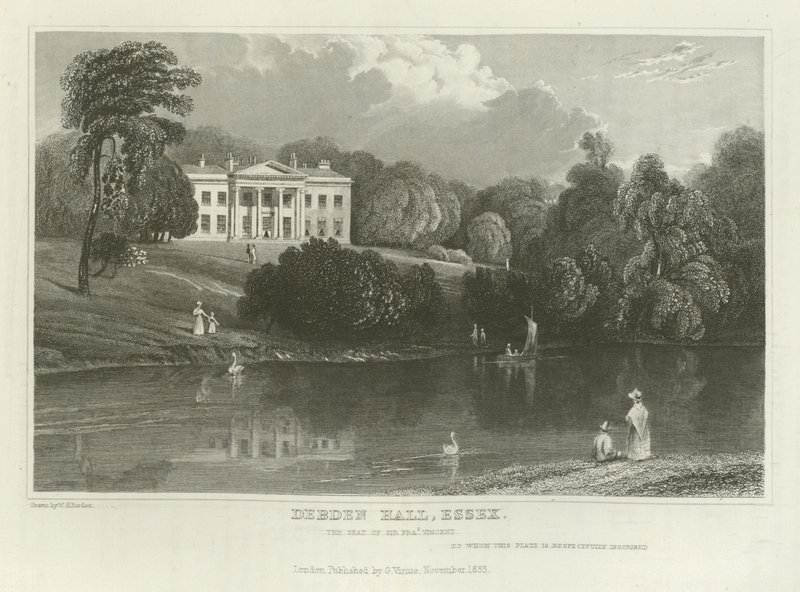 Debden Hall ، Essex ، مقر السير فرانسيس فنسنت بواسطة وليام هنري بارتليت