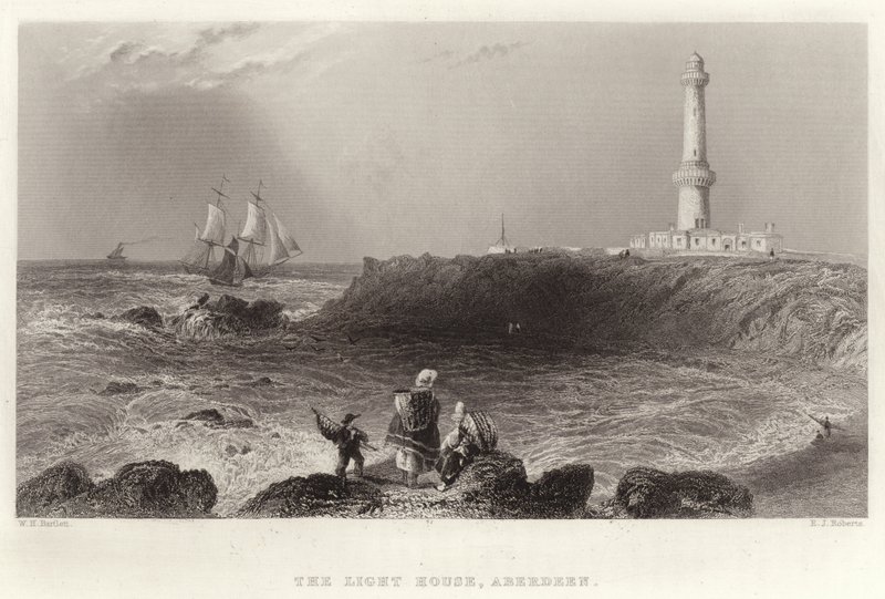 The Light House ، أبردين بواسطة وليام هنري بارتليت