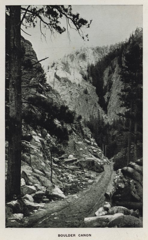 Canyons of Colorado: Boulder Canon (b/w photo) بواسطة وليام هنري جاكسون