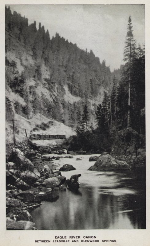 Canyons of Colorado: Eagle River Canon, Between Leadville and Glenwood Springs (b/w photo) بواسطة وليام هنري جاكسون