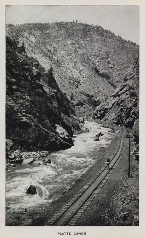 Canyons of Colorado: Platte Canon (b/w photo) بواسطة وليام هنري جاكسون