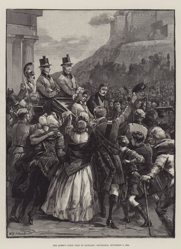 زيارة الملكة الأولى إلى اسكتلندا ، إدنبرة ، 3 سبتمبر 1842 بواسطة وليام هيشام أوفرند