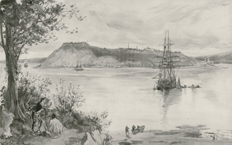منظر لبلدة وحصن كيبيك. 1759 م بواسطة وليام هيشام أوفرند